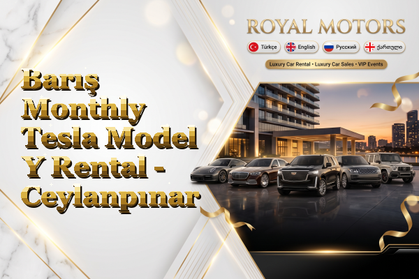 Barış Monthly Tesla Model Y Rental - Ceylanpınar