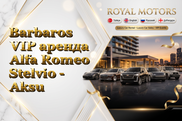 Barbaros VIP аренда Alfa Romeo Stelvio - Aksu