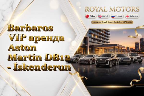 Barbaros VIP аренда Aston Martin DB12 - İskenderun