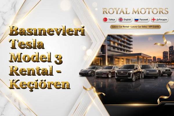 Basınevleri Tesla Model 3 Rental - Keçiören
