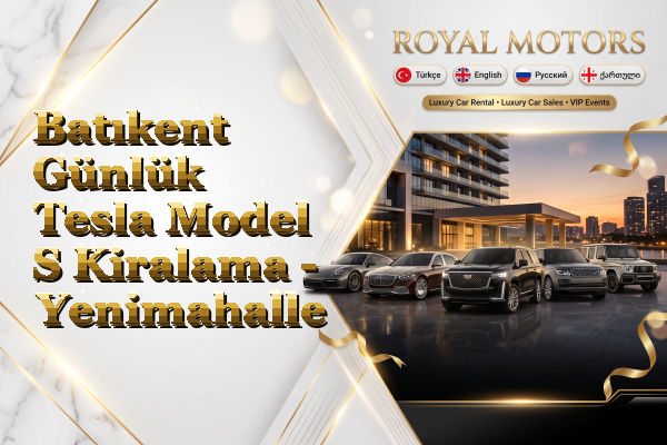 Batıkent Günlük Tesla Model S Kiralama - Yenimahalle
