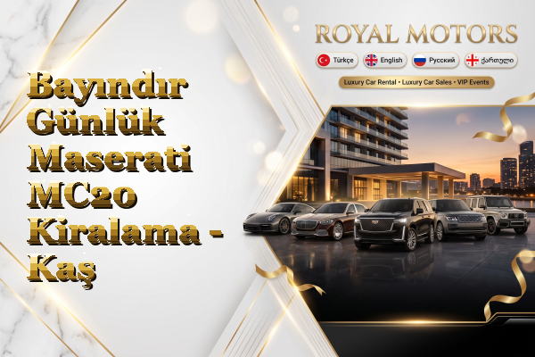 Bayındır Günlük Maserati MC20 Kiralama - Kaş