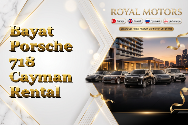 Bayat Porsche 718 Cayman Rental