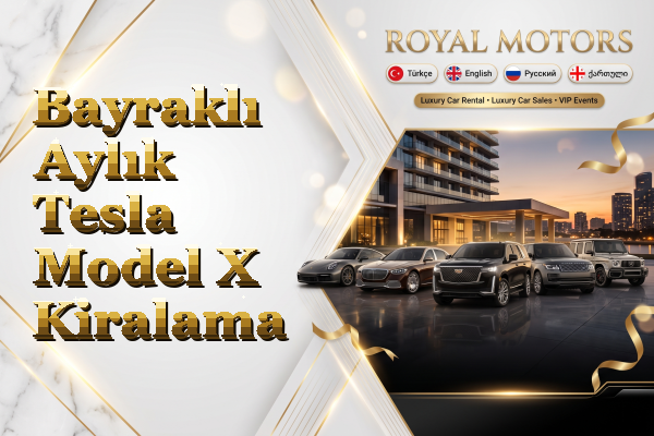 Bayraklı Aylık Tesla Model X Kiralama