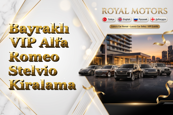 Bayraklı VIP Alfa Romeo Stelvio Kiralama