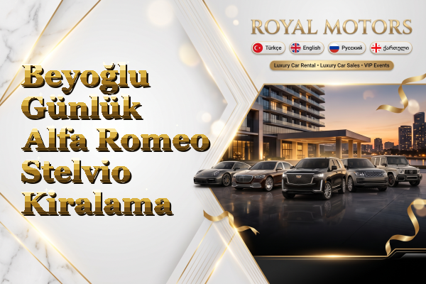 Beyoğlu Günlük Alfa Romeo Stelvio Kiralama
