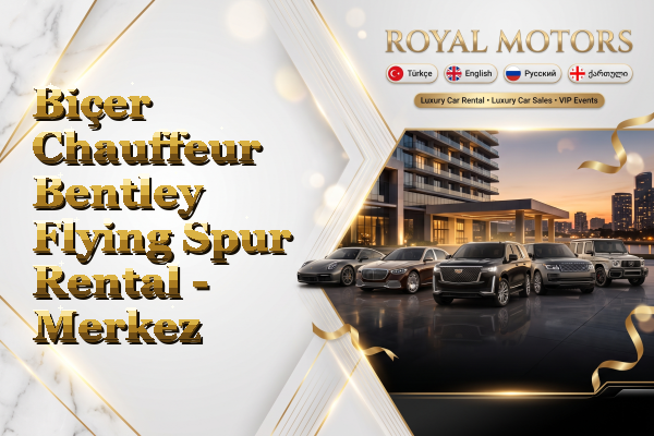 Biçer Chauffeur Bentley Flying Spur Rental - Merkez