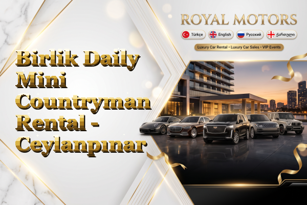 Birlik Daily Mini Countryman Rental - Ceylanpınar