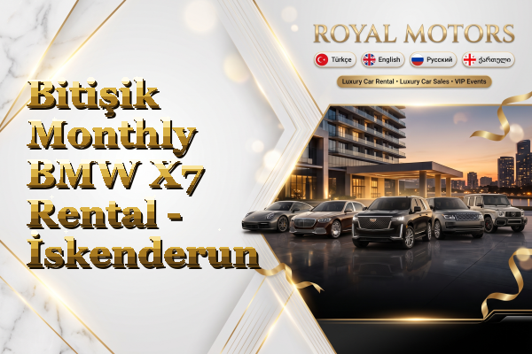 Bitişik Monthly BMW X7 Rental - İskenderun