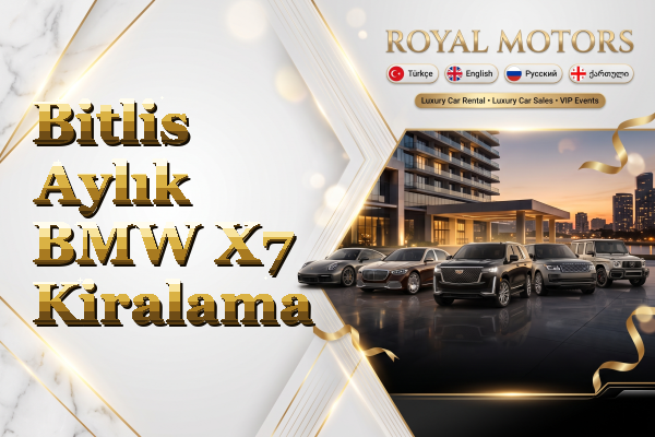 Bitlis Aylık BMW X7 Kiralama