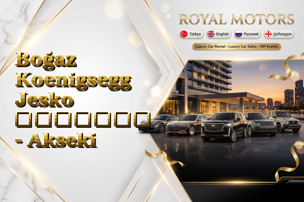 Boğaz Koenigsegg Jesko გაყიდვა - Akseki