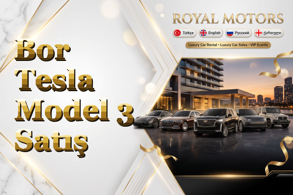 Bor Tesla Model 3 Satış