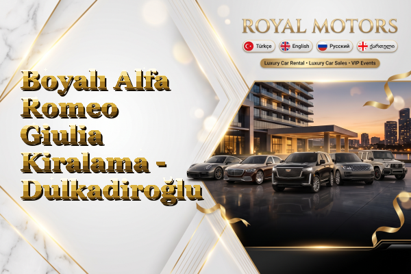 Boyalı Alfa Romeo Giulia Kiralama - Dulkadiroğlu
