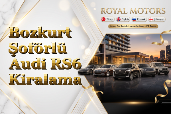 Bozkurt Şoförlü Audi RS6 Kiralama