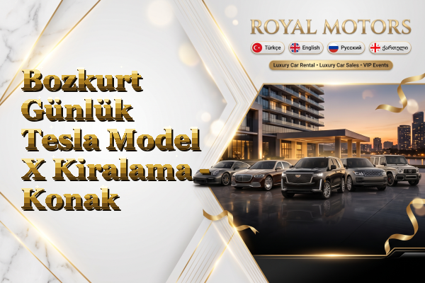 Bozkurt Günlük Tesla Model X Kiralama - Konak