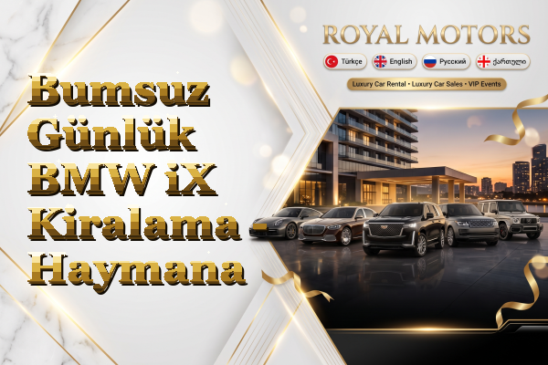 Bumsuz Günlük BMW iX Kiralama - Haymana