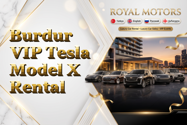 Burdur VIP Tesla Model X Rental