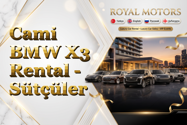 Cami BMW X3 Rental - Sütçüler