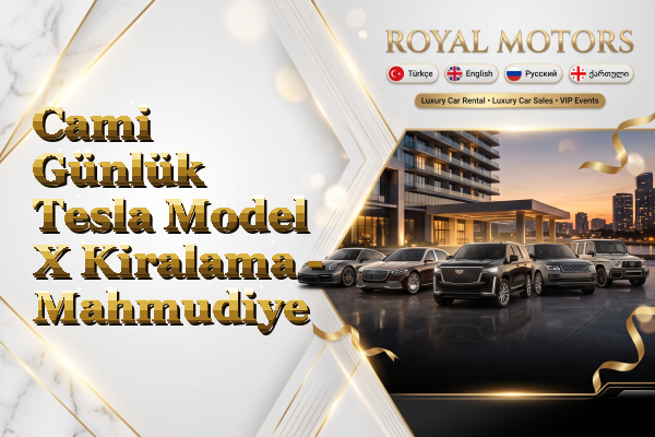 Cami Günlük Tesla Model X Kiralama - Mahmudiye