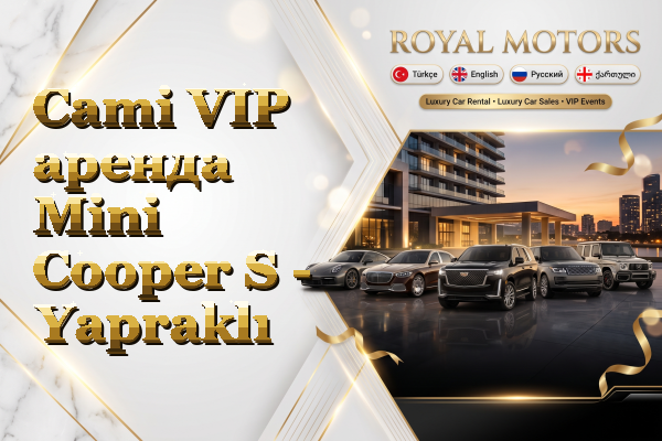 Cami VIP аренда Mini Cooper S - Yapraklı