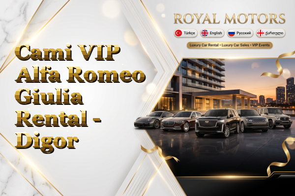Cami VIP Alfa Romeo Giulia Rental - Digor
