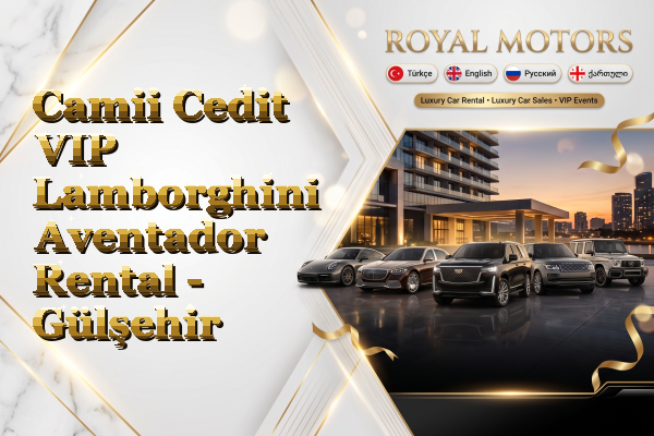 Camii Cedit VIP Lamborghini Aventador Rental - Gülşehir