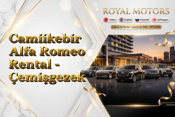 Camiikebir Alfa Romeo Rental - Çemişgezek