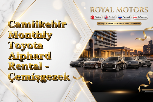 Camiikebir Monthly Toyota Alphard Rental - Çemişgezek