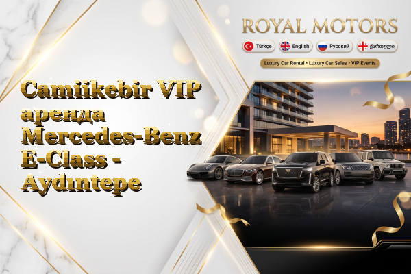 Camiikebir VIP аренда Mercedes-Benz E-Class - Aydıntepe