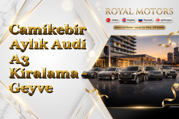 Camikebir Aylık Audi A3 Kiralama - Geyve