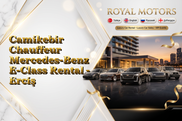 Camikebir Chauffeur Mercedes-Benz E-Class Rental - Erciş