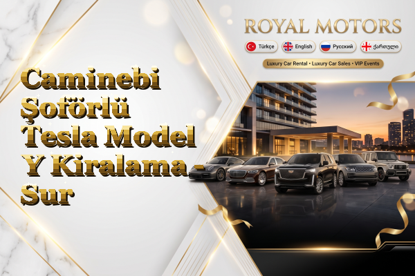 Caminebi Şoförlü Tesla Model Y Kiralama - Sur