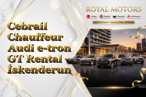 Cebrail Chauffeur Audi e-tron GT Rental - İskenderun