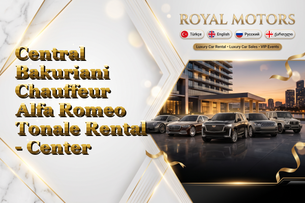Central Bakuriani Chauffeur Alfa Romeo Tonale Rental - Center