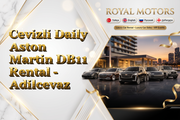 Cevizli Daily Aston Martin DB11 Rental - Adilcevaz