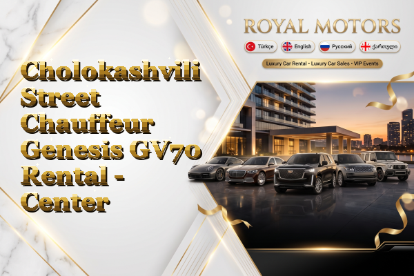 Cholokashvili Street Chauffeur Genesis GV70 Rental - Center