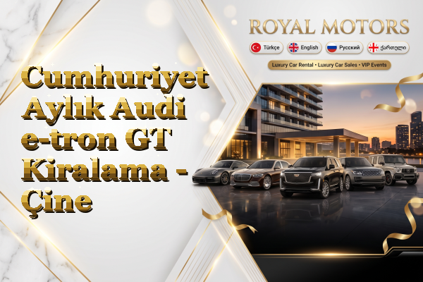 Cumhuriyet Aylık Audi e-tron GT Kiralama - Çine