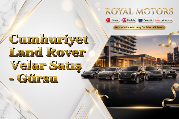 Cumhuriyet Land Rover Velar Satış - Gürsu