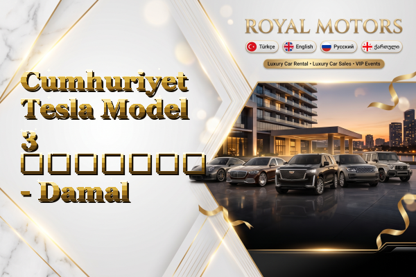 Cumhuriyet Tesla Model 3 გაყიდვა - Damal