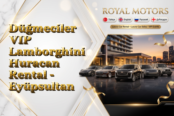 Düğmeciler VIP Lamborghini Huracan Rental - Eyüpsultan