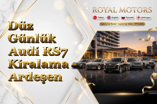 Düz Günlük Audi RS7 Kiralama - Ardeşen