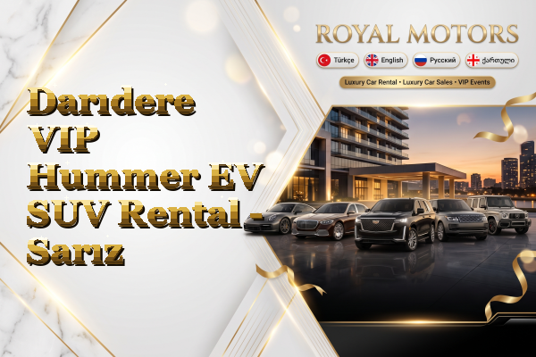Darıdere VIP Hummer EV SUV Rental - Sarız