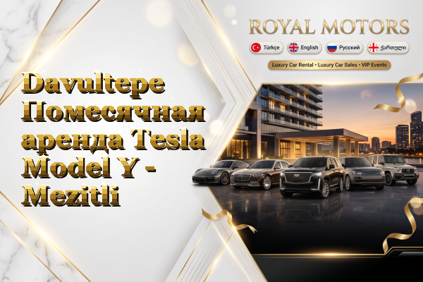 Davultepe Помесячная аренда Tesla Model Y - Mezitli