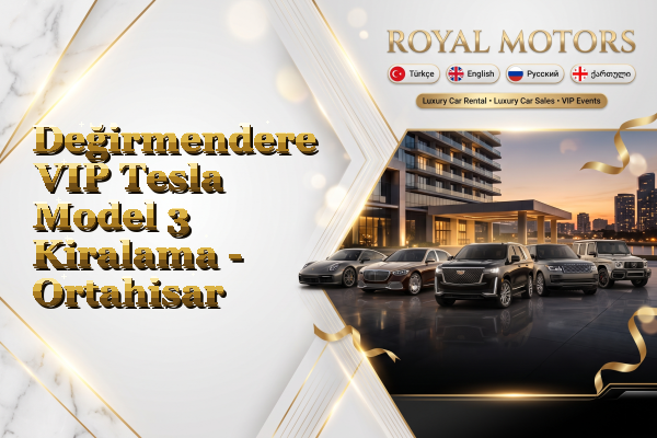 Değirmendere VIP Tesla Model 3 Kiralama - Ortahisar