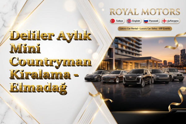 Deliler Aylık Mini Countryman Kiralama - Elmadağ