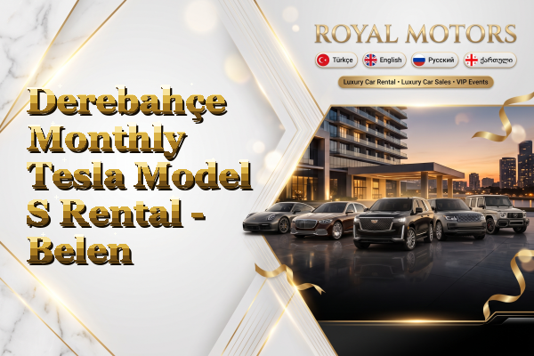 Derebahçe Monthly Tesla Model S Rental - Belen