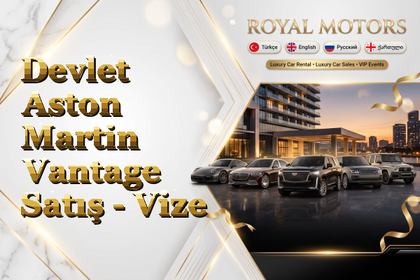 Devlet Aston Martin Vantage Satış - Vize