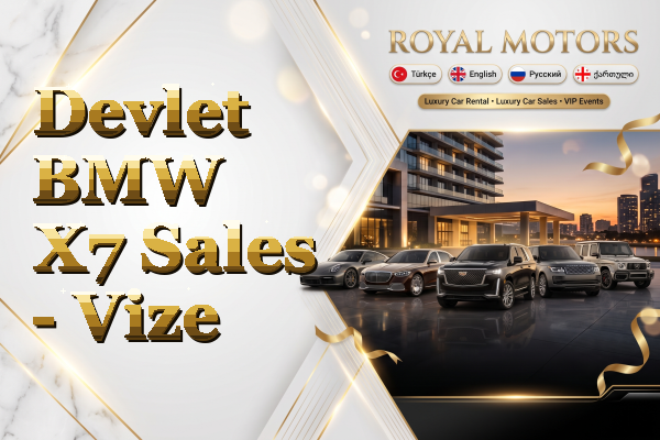 Devlet BMW X7 Sales - Vize