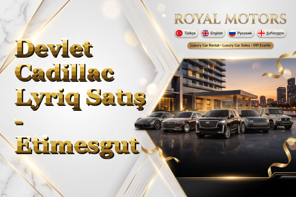 Devlet Cadillac Lyriq Satış - Etimesgut