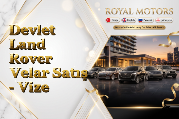 Devlet Land Rover Velar Satış - Vize